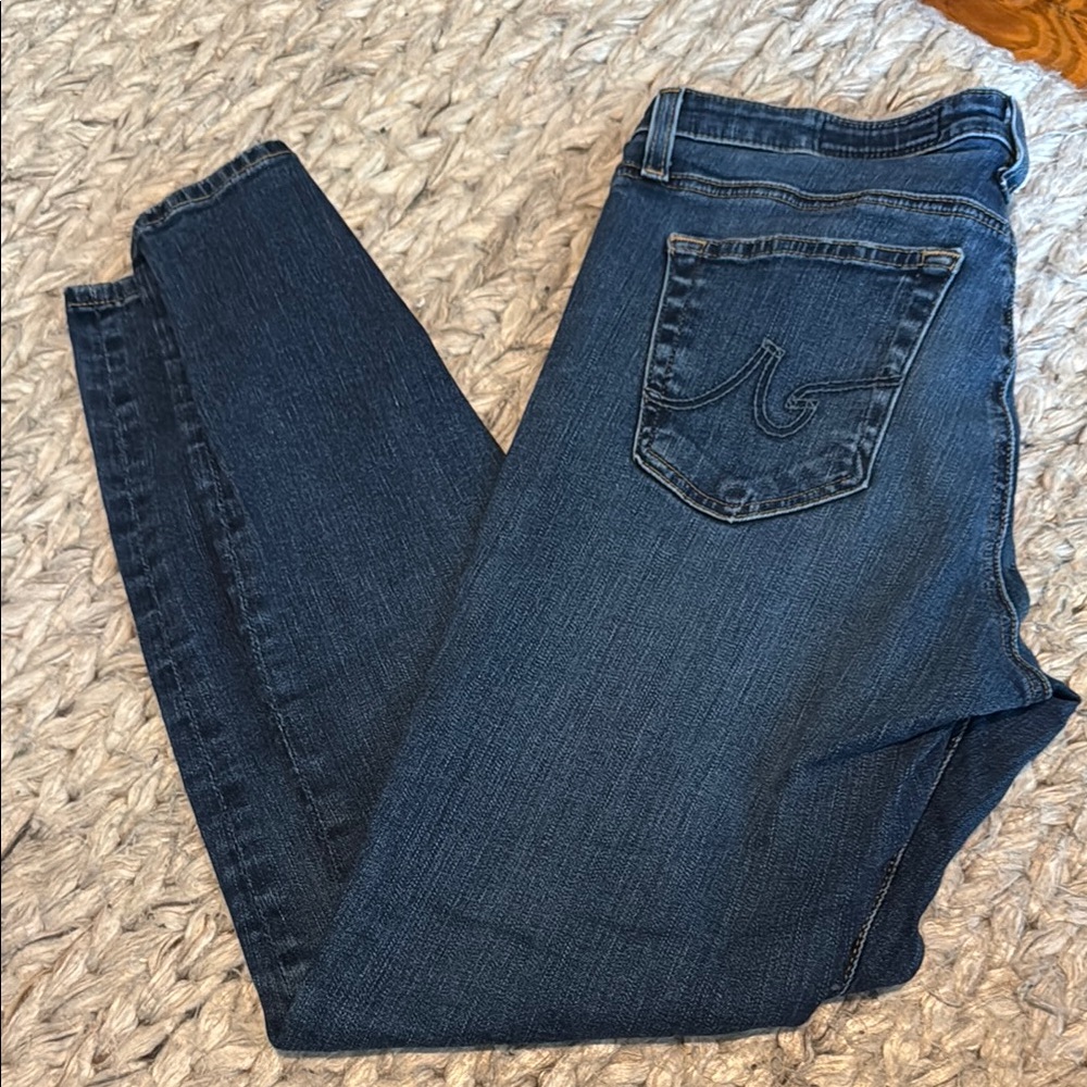 Ag Adriano Goldschmied Blue Skinny Jeans Classic Denim